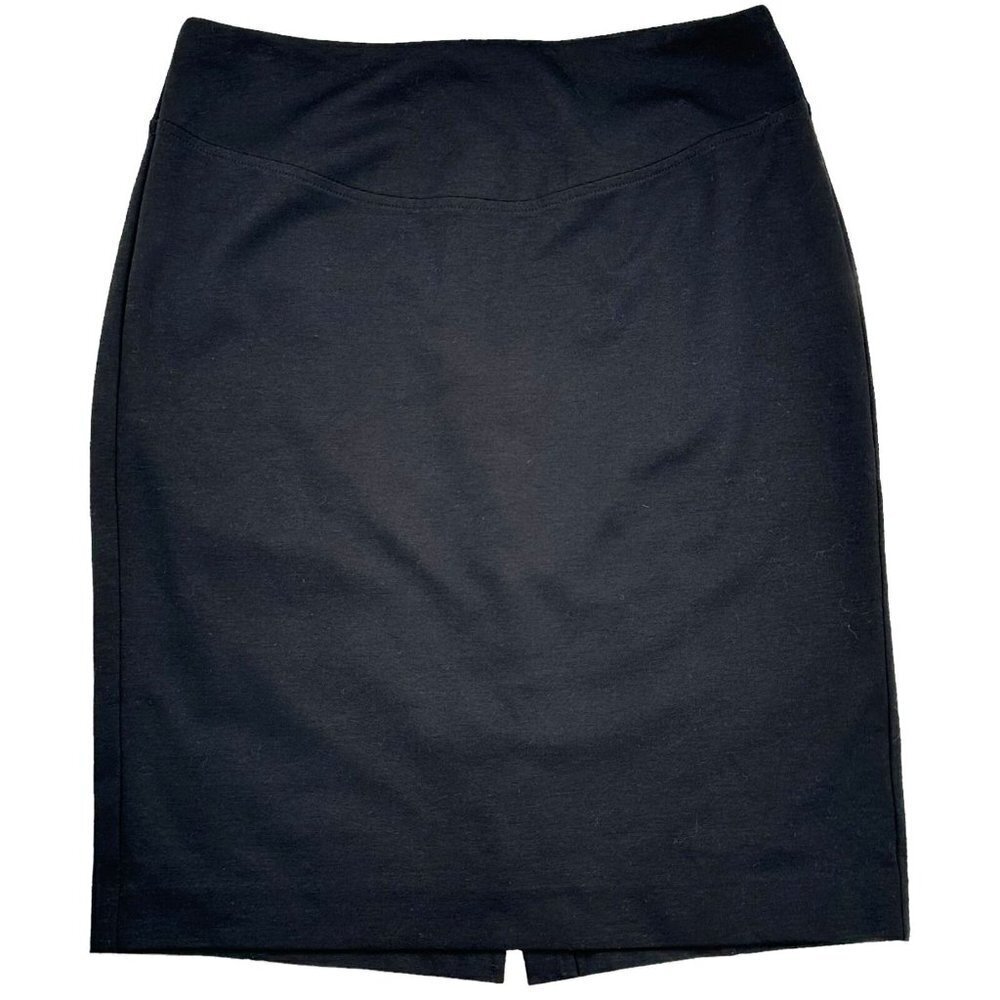 Michael Kors Black Ponte Knit Straight Skirt Size 8